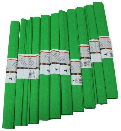 Staufen 617155 - Krepppapier 10 Rollen 50 x 250 cm gelbgrün