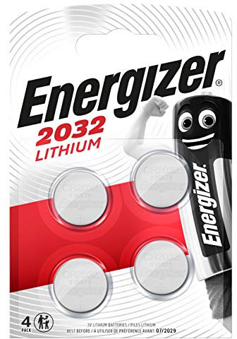 Energizer Lithium - CR 2032 Knopfzelle 3V Batterien (4 Stück) - Air Tag, Autoschlüssel, Fitnesstracker, medizinische Geräte - 10 Jahre lagerfähig