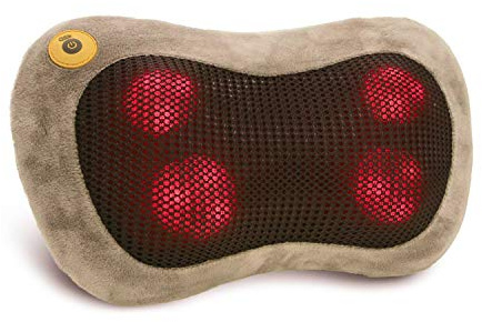 GESS Shiatsu Massagekissen mit Wärmefunktion 3D-rotierenden Elektrische Massagegerät für Nacken Schulter Rücken Muskel, Ideal für Haus Büro und Auto