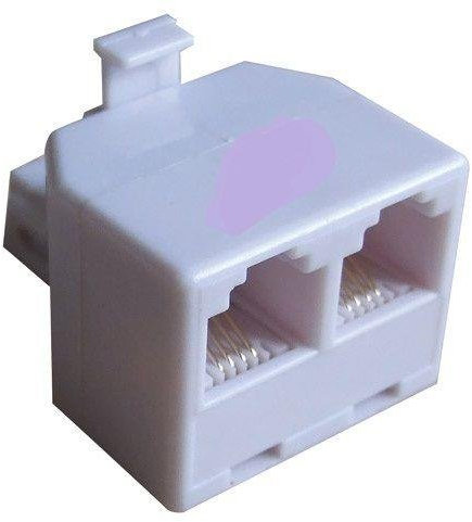 Indipc Adaptateur rj11 Male et 2 rj11 Femelle pour dupliquer Une Prise rj11 6P4C Femelle