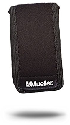MUELLER Sports Medicine Tennis Elbow Support Strap, Elbow Pain Relief Brace for Men and Women, Black, One Size