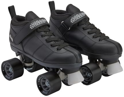 Chicago Skates Bullet Speed Roller Skates – Adjustable Quad Roller Skates Women Men, Durable Top Performance with Front Stopper, 62mm Urethane Wheels, Low-Cut Ankle Boot, Smooth Rolling,Indoor Outdoor