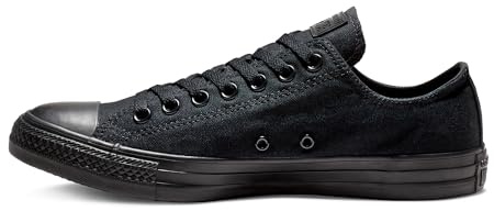 Converse All Star Low Trainers Black Mono Canvas - 6.5 UK