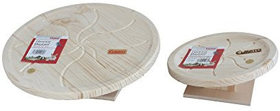Elmato 10470 Circle Fun Drehteller, Holzlaufscheibe für Nager, 30cm