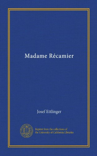 Madame Récamier (Vol-1) (German Edition)