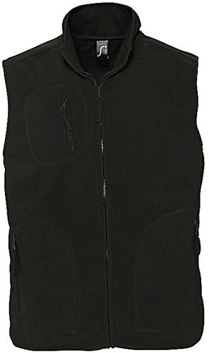 Sols - Norway - Unisex Fleece Weste , Black , 5XL