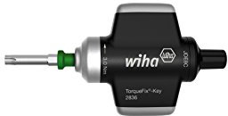 Wiha präziser Drehmoment-Schraubendreher mit Schlüsselgriff TorqueFix® Key fest voreingestellte Drehmomentbegrenzung (38617) 0,6 Nm, 4 mm für kontrolliertes Verschrauben in festem Anwendungsbereich, hörbares Klicksignal beim Erreichen des Drehmomentwerts