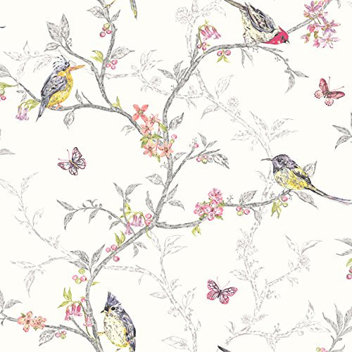 Holden Decor 98080 Paper Wallpaper, The Enchanted Garden Collection, 10.05 m x 0.53 m