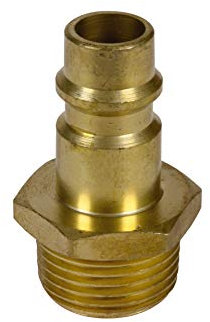 Original Einhell Gewindestecknippel (R 3/8 Außengewinde, Kompressor-Zubehör, aus Messing, passend für diverse Drucklufteinsätze)