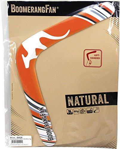Boomerang Natural 80 gr - Zweiflügler Bumerang für Linkshänder