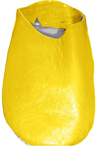 Terrapin Trading Commerce équitable marocaine Chaussons Babouche Mocassins 100% Cuir traditionnelle marocaine (jaune, numeric_44)