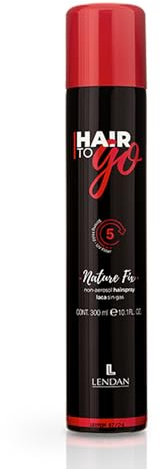 LENDAN - Lacca senza gas - Hair To Go Nature Fix - 300 ml - Fissaggio forte - con filtro solare UV - Effetto anti umidità - Lunga durata - Facile da rimuovere - Non lascia residui