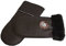 Reissner Lammfelle warme Merino Lammfell Fäustlinge Faust Handschuhe mit nappiertem Leder für Damen und Herren HDS-FAUST2-NAP-BRA-L mocca braun L (Handumfang 22cm)