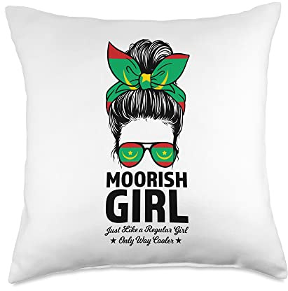 Moorish girl just like a regular girl Moors Sri Lanka Throw Pillow