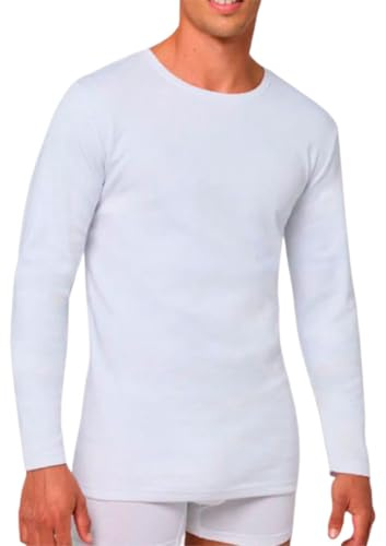 YSABEL MORA - Camiseta Térmica Algodón Manga Larga para Invierno, Confort y Calidez, Ideal para Capas Interiores, Diseño Transpirable y Suave, Ropa Interior Térmica Mujer.