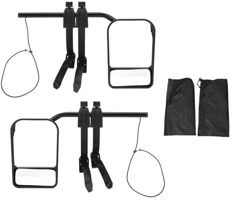 Rétroviseurs de Caravane pour Voitures, Rétroviseurs de Remorquage Convexes Universels Réglables, Paire D'extensions de Rétroviseurs en Verre avec Sac de Rangement pour Remorques