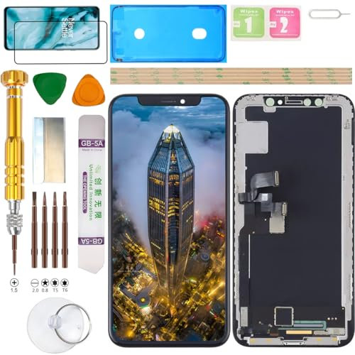 Gadget Troops Kit de repuesto de pantalla LCD para iPhone X A1901, A1865, A1902, A1903