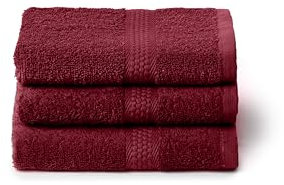 Caleffi Handtuch-Set, klein, 3 Stück, 40 x 60 cm, 100% weiche und saugfähige Baumwolle, für Badezimmer, Gesicht und den täglichen Gebrauch, hochwertige Bidetücher, waschfestes Gästetuch