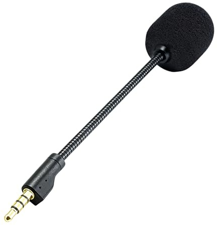 Jecdfs ersättning spelmikrofonarm för G PRO/G PRO X trådlösa spelheadset – avtagbar mikrofon med brusreducering, mikrofon 3 5 mm uttag, 360° vridbar kontakt och flexibel mikrofonarm