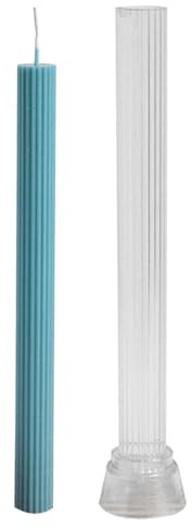 Molde de vela de pilar, moldes de fundición de velas de varilla larga, moldes 3D hechos a mano para hacer velas para iglesia, Navidad, cena a la luz de las velas, día de San Valentín