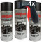 LudwigLacke 3 Lackspray Schwarz matt 400 ml je Spraydose + Spraydosenhandgriff