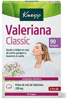 Kneipp Valeriana Classic, Ayuda a Relajar en Caso de Estrés y Favorece el Sueño, 90 Grageas