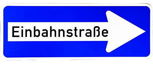 ORIGINAL Verkehrsschild Nr. 220 - 20  Einbahnstraße rechtsweisend  300 x 800 mm Verkehrszeichen Schild Straßenschild Zusatzschild Verkehrsschilder Verkehrsschild Straßenzeichen rechts Einbahnstrasse