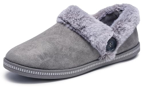 Skechers Women's Cozy Campfire - Fresh Toast Slipper, Dunkelgrau, 40 EU