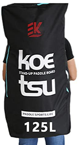 Rurunklee Aufblasbarer Paddleboard-Rucksack, 125 l, Rucksack für Paddle-Board, mit Schaumstoffpolsterung, Reiserucksack mit gepolstertem Bezug aus Schaumstoff für Stand Up Paddle