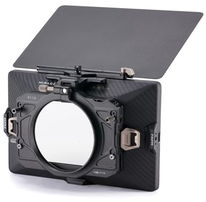 Tilta Mirage Pro MB-T17-S110 Kit de support simple mat avec dos de 110 mm, pare-soleil d'objectif d'appareil photo avec cadre de filtre de 10,2 x 14,4 cm, adaptateur à pince de 110 mm