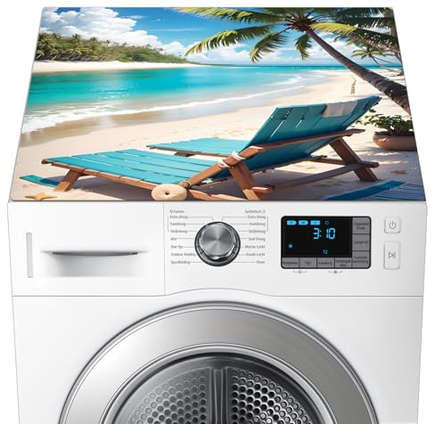 SANLIUSANJIU Protection Machine a Laver 60×60cm, tapis pour machine à laver, Cache-PoussièRe Machine, Tapis De Protection Pour Dessus De Machine à Laver, Pour Machine, RéFrigéRateur, Cuisine (C)