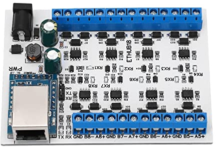 RepiceFinem RJ45 à 8 Convertisseur Hub avec Protection Contre la surtension TV idéal pour Le système de Surveillance et d'identification de sécurité à Domicile Intelligente de la (Module de moyeu)