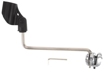 Gatuida Drum Set Mic Clip: Shockproof Clamp Bracket - Drum Set Microphone Fixed Clip - Boom Arm Microphone Stand Clamp For Instrument Recording Events