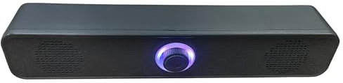 Altavoces USB: dispositivo de audio estéreo portátil, potente barra sonido graves, salida clara y elegante escritorio | Hogar Oficina Aula Música Coche TV Monitor Proyector Entretenimiento Configuraci