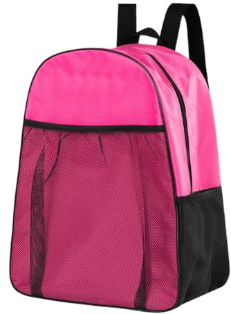 Zaino Porta Pattini A Rotelle - Custodia Porta Pattini Multifunzionale A Scomparti 35x17x43 Cm | Zaino Sportivo Regolabile | Zaini Sportivi Resistenti Alle Intemperie Per Casco, Tappetino Per Protezio