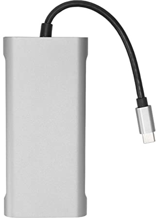 TYTOGE Expand Adapter, 11 i 1 5 Gbps överföring RJ45 Ethernet USB C Dockningskortläsare Snabbladdning för Kontor