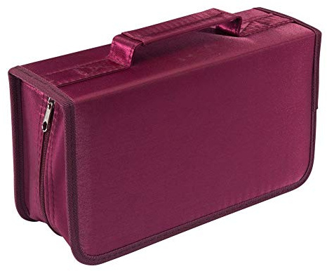 Rekukos Capacity CD/DVD case Wallet, Storage,Holder,Booklet (128 Rose)