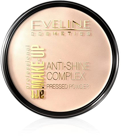 Eveline Cosmetics Art Professional Make-up Mattierendes Mineralpuder mit Seide - 32 Natürlich, Anti-Glanz-Komplex, Porenverstopfungsfreie Formel, Erhältlich in 6 Nuancen