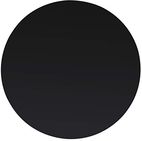 vidaXL Tischplatte Esstischplatte Glasplatte Ersatztischplatte Couchtischplatte Gartentischplatte Gehärtetes Glas Rund 400mm Schwarz