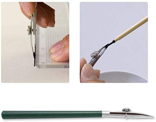 HEEPDD Art Ruling Pen, pennino ovale Penna Ruling Strumento comico Forniture per pittura Articoli di cancelleria per l'applicazione per fluidi per mascheratura(118 M)