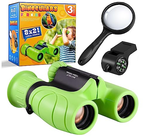 Dislocati Prismáticos Niños, Juguetes para Niñas 3-12 Años Kit Explorador, Regalos 3-8 Años, Juegos Exterior, Lupa, Brujula Años 3-12