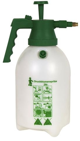 BURI Druckblumenspritze 2 Liter Drucksprüher Pumpsprüher Gartenspritze Blumensprüher