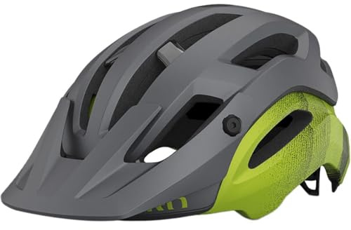 Giro Manifest Spherical Cycling Helmet - Men's Matte Metallic Black/Ano Lime (2022) Small