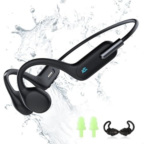 HIFI WALKER T10 Air Bone Conduction Headphones Waterproof IPX8 with Built-in 32GB MP3 Player, Bluetooth 5.3, Open-Ear Design for Swimming, Running & Sports