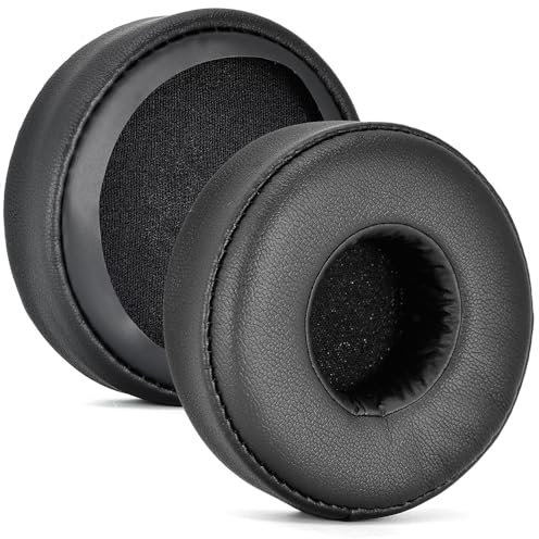 Padiglioni auricolari per Sony WH-CH500/WH-CH510 - Cuscinetti auricolari in pelle morbida per cuffie, copertura dei padiglioni in schiuma di memoria di ricambio (nero)