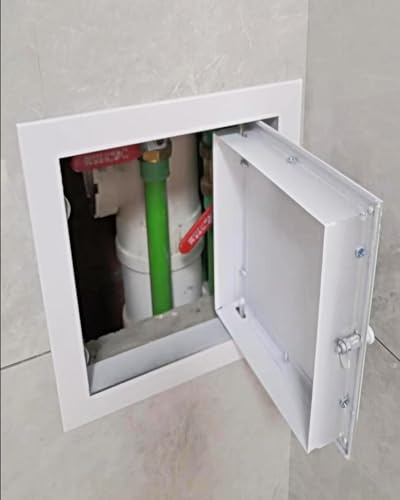 Revisionsklappe Trockenbau Revisionsklappe für Wände und Decken, Metall-Serviceschachttür für Innen- und Außenbereiche, Öffnungsklappe, Revisionsklappe für Badezimmer und Garage(50x50cm(19.7x19.7in))
