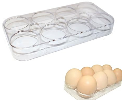 egg holder fridge fridge egg holder tray storagePlastic Rack Clear Storage Container for Fridge Kitchen Countertop Restaurant,Holds Up to 8 Eggs