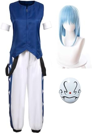 Zhongkaihua Disfraz de cosplay de That Time I Got Reincarnated as a Slime, disfraz de anime Rimuru Tempest, uniforme y pantalones para juegos de rol de anime de Halloween