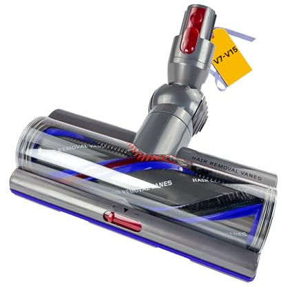 Anti-Tangle Torque Drive borste för Dyson V7 V8 V10 V11 V15, 3-stegs justerbar sugkraft reservdelar för mattor och hårda golv Inget trassel av djurhår