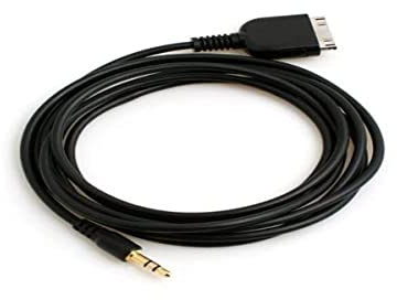 System-S Line Out Câble jack 3,5 mm pour iPhone 30 broches 1G 3G 3GS 4G iPod Nano Photo Video Touch Classic 3G Mini et pour iPad 30 broches 1 2